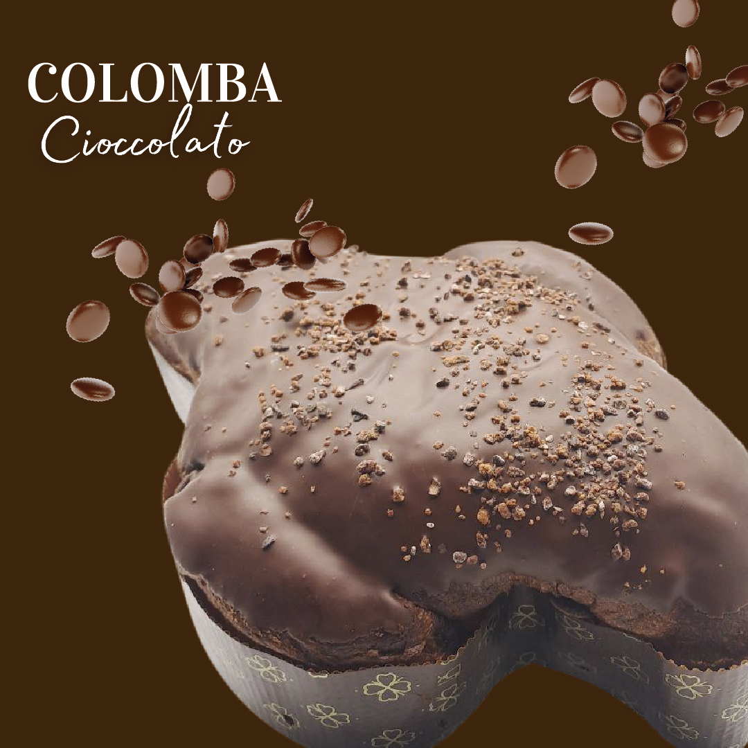 Colomba d'autore glassata al cioccolato