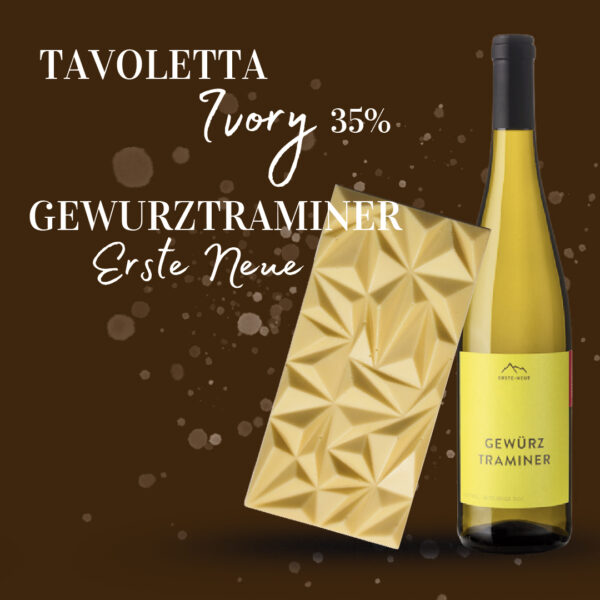 Box Natale: Tavoletta cioccolato Ivory + Gewurztraminer Erste Neue