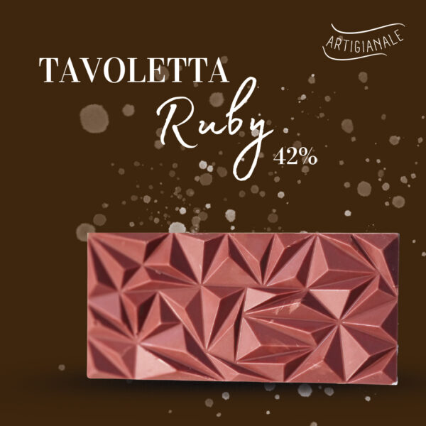 Tavoletta Cioccolato Ruby 42% 100g